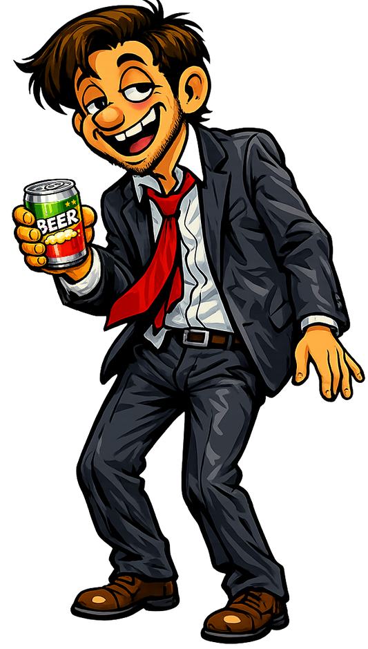 Drunk Dude Wth Beer
