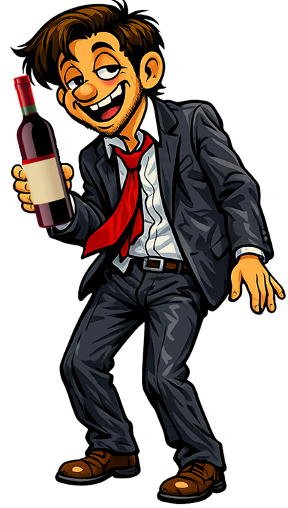 Drunk Dude Wth Wine